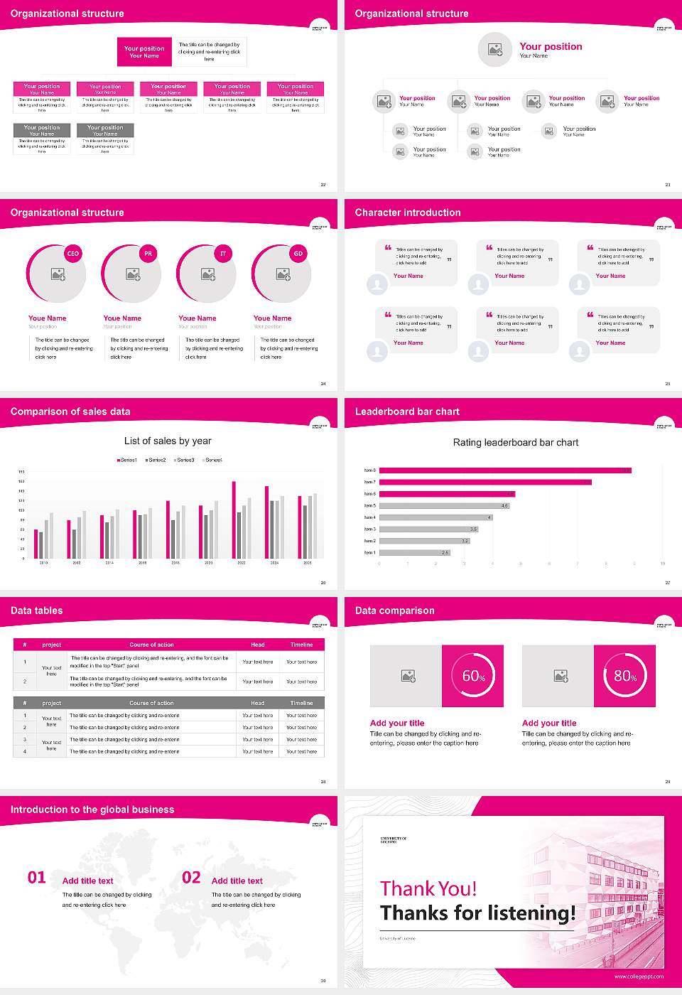 University of Lucerne Academic Presentation/Research Findings Report PPT Template16:9 ratio PPT effect preview image4