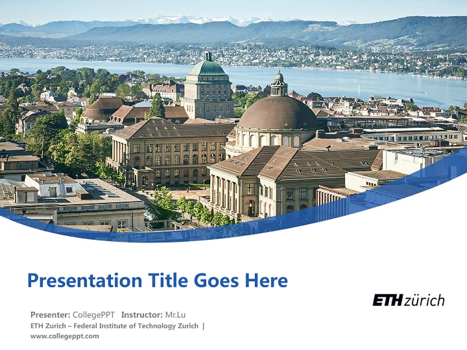 ETH Zurich – Federal Institute of Technology Zurich Course/Courseware Creation PPT Template4:3 ratio PPT effect preview image5