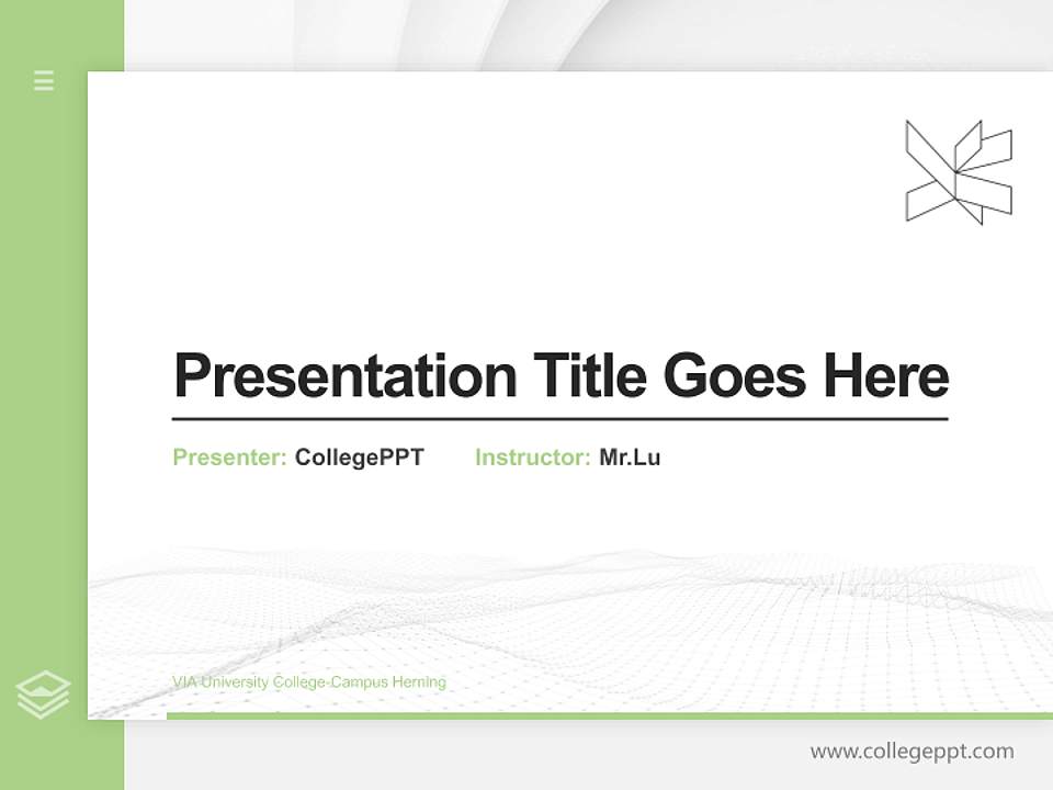 VIA University College-Campus Herning Thesis Proposal/Graduation Defense PPT Template4:3 ratio PPT effect preview image5
