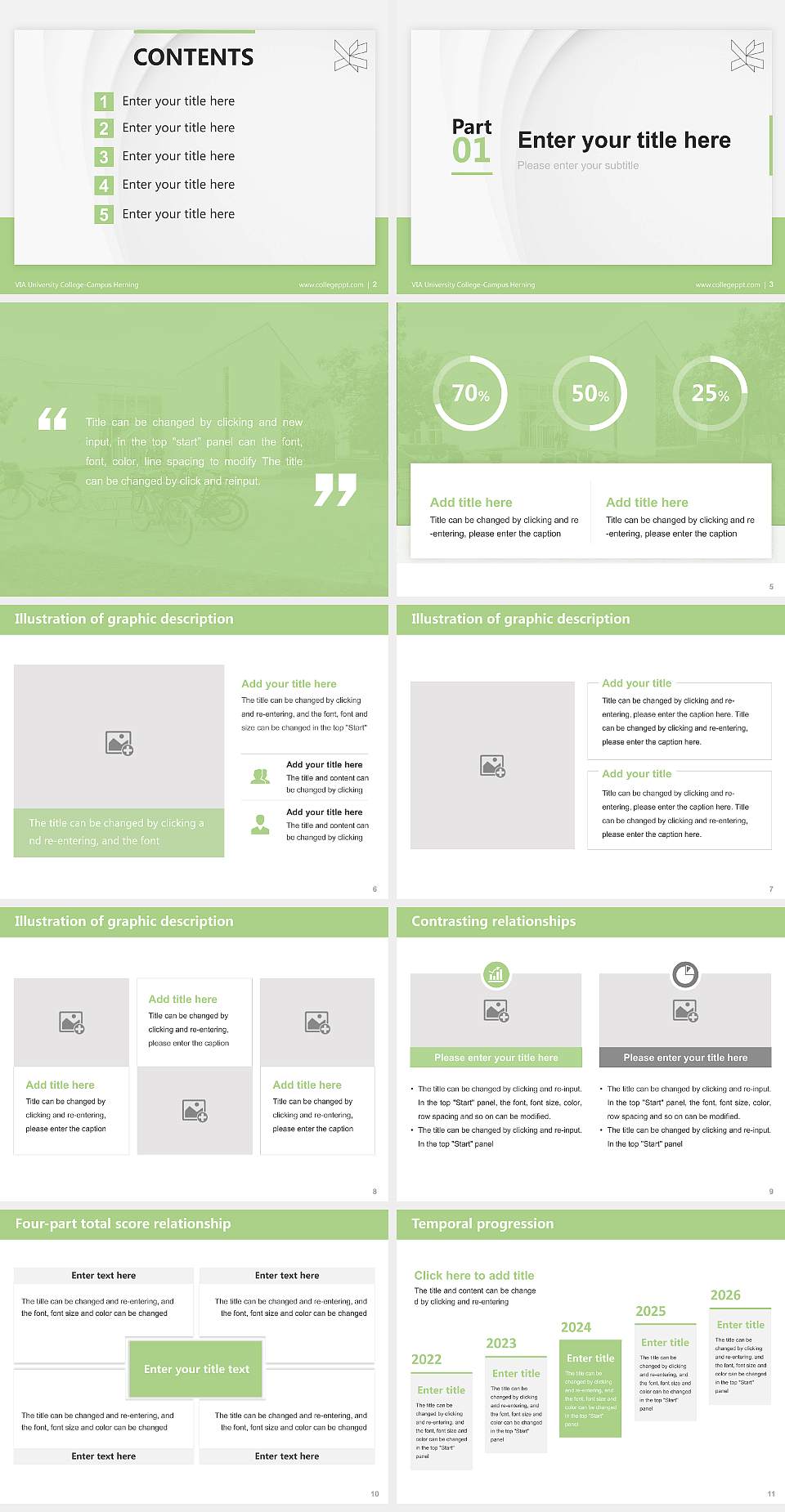 VIA University College-Campus Herning Thesis Proposal/Graduation Defense PPT Template4:3 ratio PPT effect preview image2