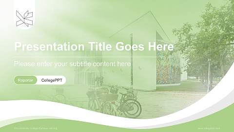 VIA University College-Campus Herning Lecture Sharing and Networking Event PPT Template