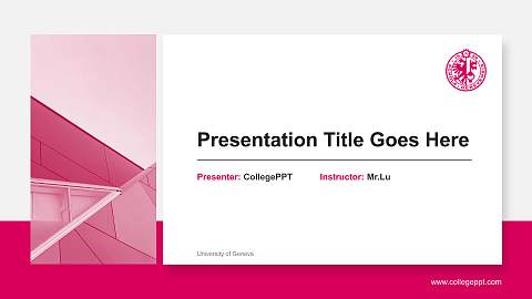 University of Geneva General PPT Template