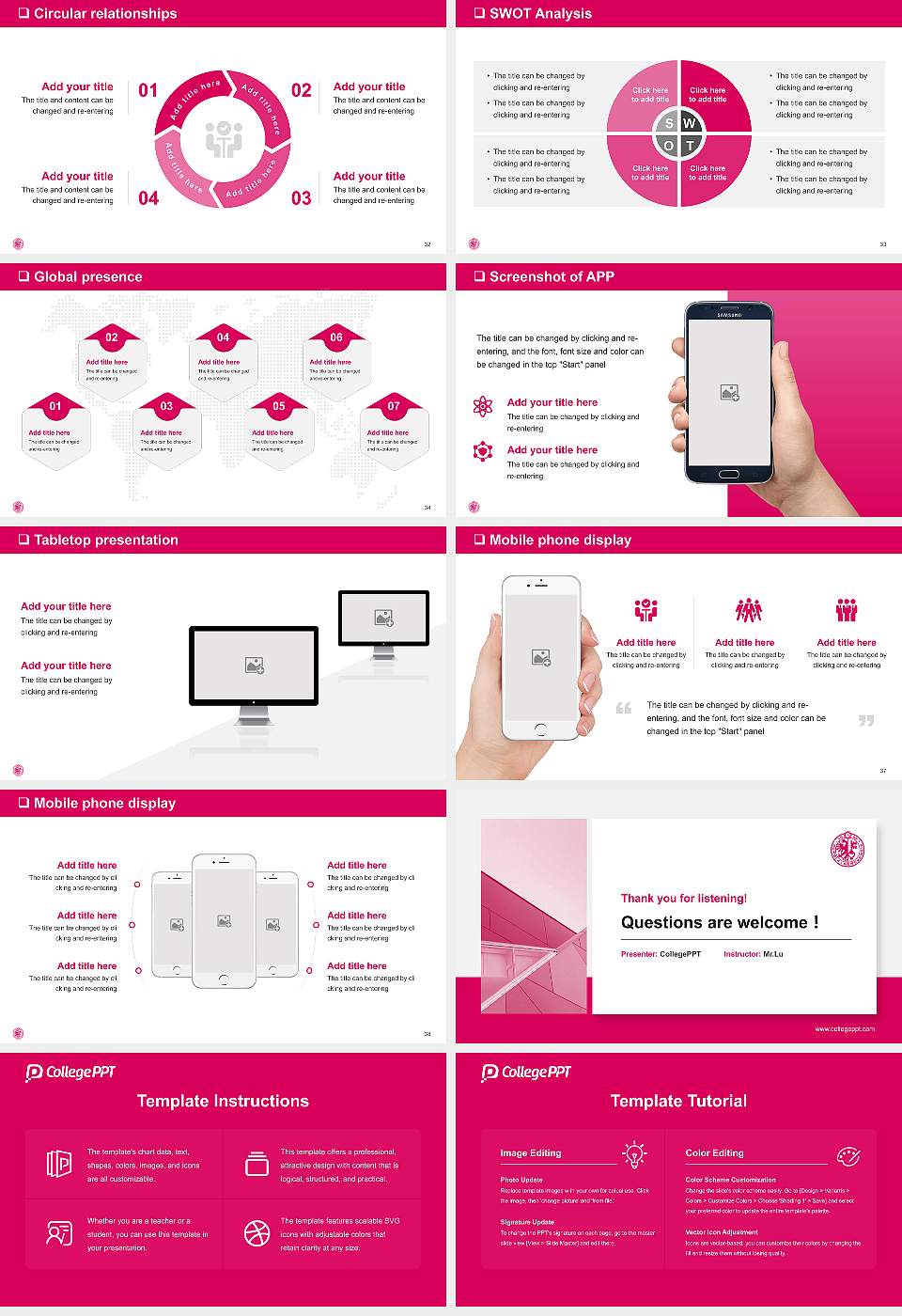 University of Geneva General PPT Template16:9 ratio PPT effect preview image5