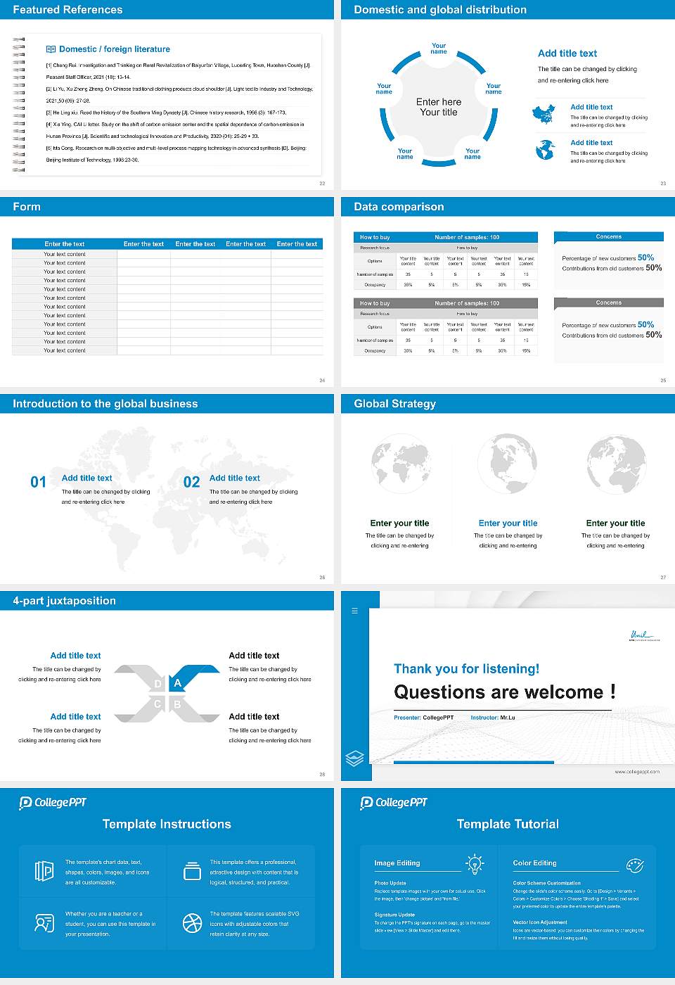 University of Lausanne Thesis Proposal/Graduation Defense PPT Template16:9 ratio PPT effect preview image4