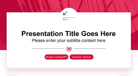 University of Bern National Scholarship Defense PPT Template