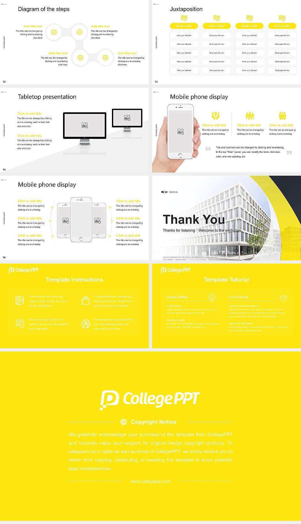 University of Applied Sciences and Arts Northwestern Switzerland Competition/Entrepreneurship Contest PPT Template16:9 ratio PPT effect preview image9