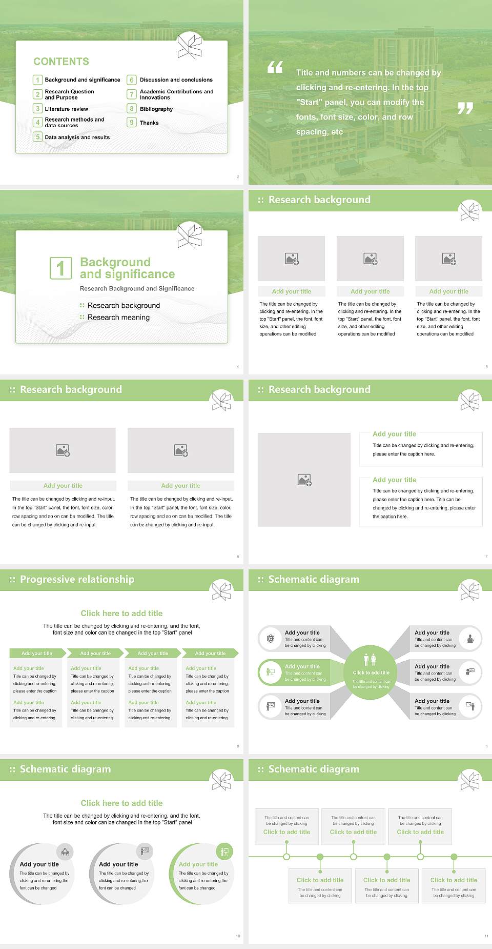 VIA University College-Campus Horsens Graduation Thesis Defense PPT Template4:3 ratio PPT effect preview image2