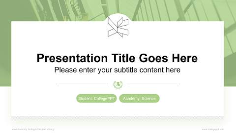 VIA University College-Campus Viborg National Scholarship Defense PPT Template