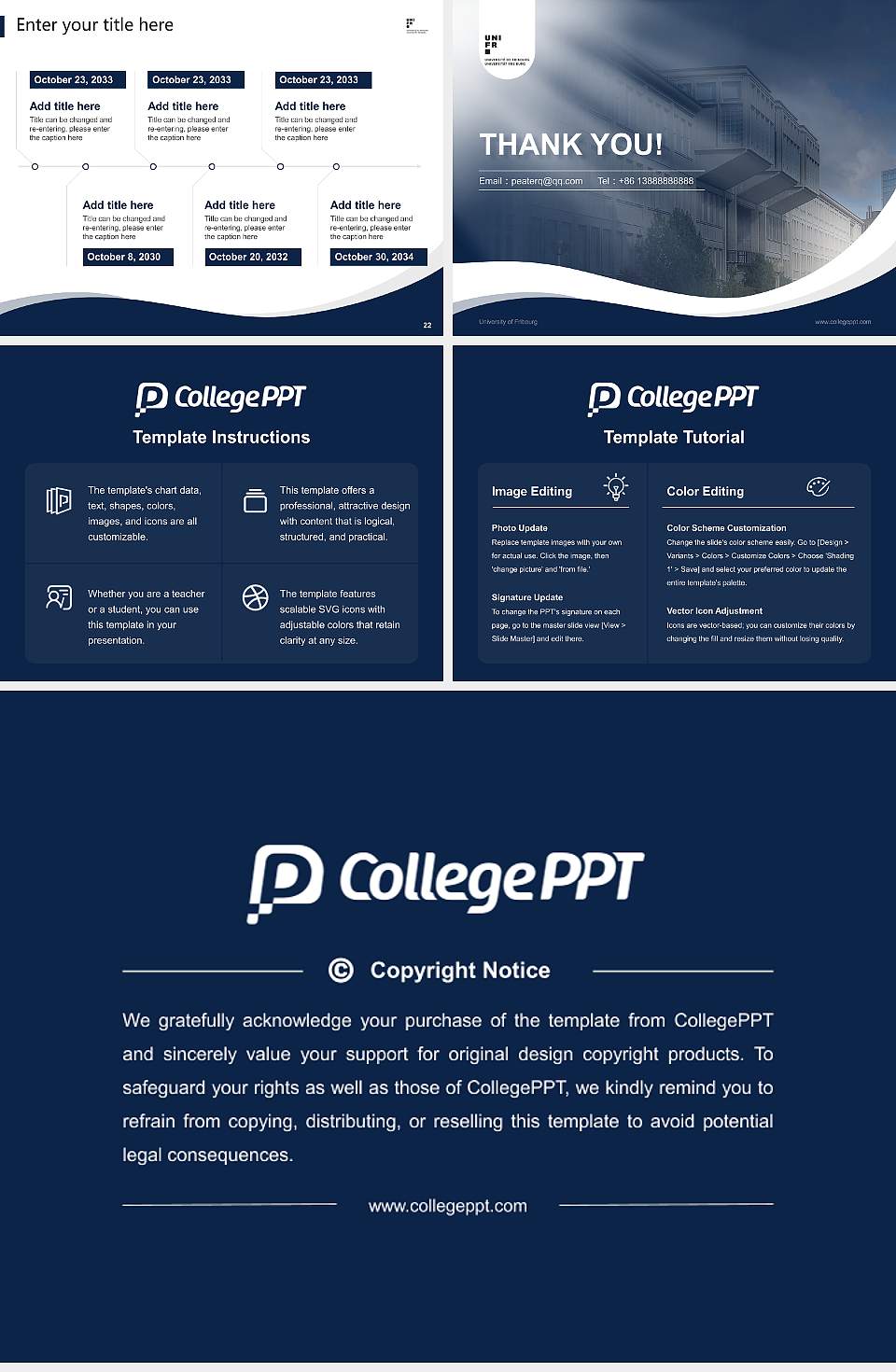 University of Fribourg Lecture Sharing and Networking Event PPT Template4:3 ratio PPT effect preview image4