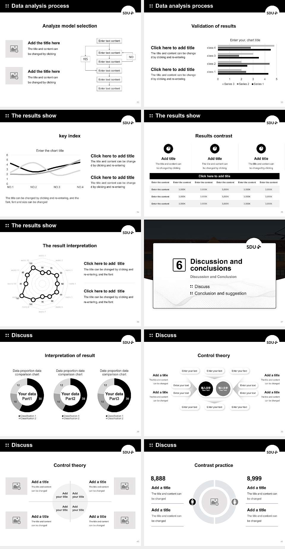 University of Southern Denmark（campus Slagelse） Graduation Thesis Defense PPT Template4:3 ratio PPT effect preview image5