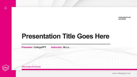 University of Lucerne Thesis Proposal/Graduation Defense PPT Template