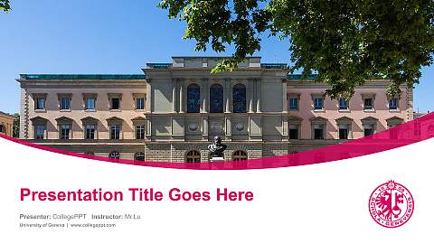 University of Geneva Course/Courseware Creation PPT Template