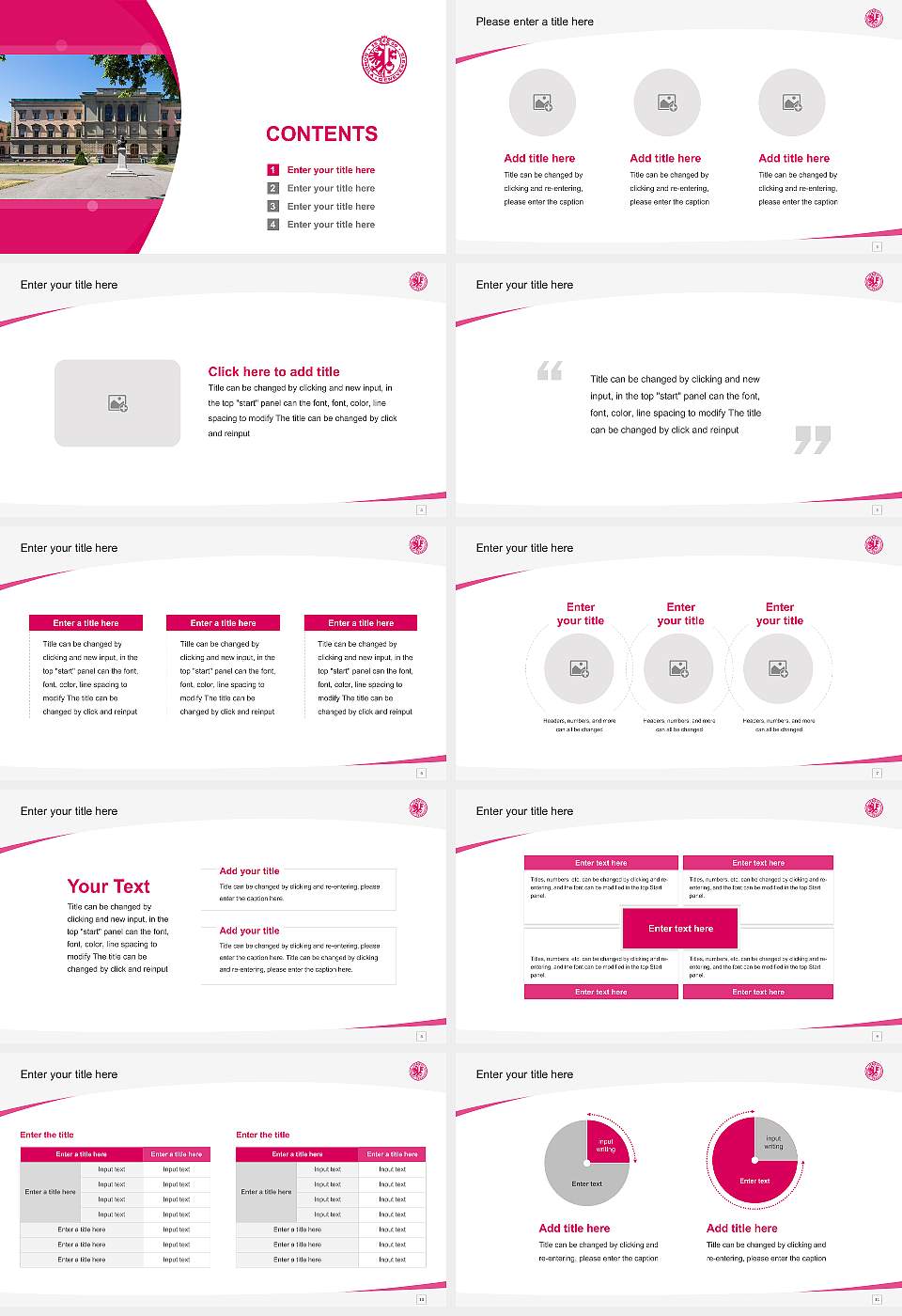 University of Geneva Course/Courseware Creation PPT Template16:9 ratio PPT effect preview image2