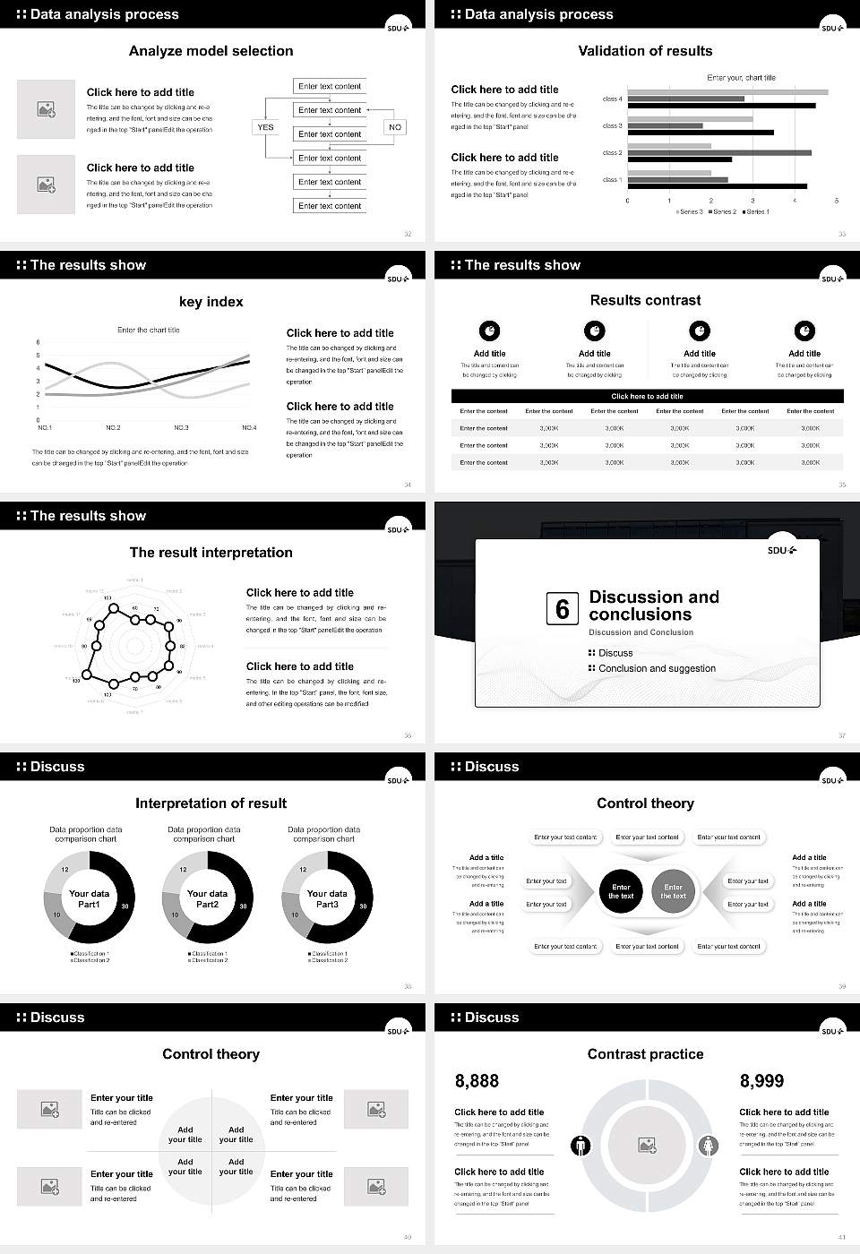 University of Southern Denmark（campus Odense） Graduation Thesis Defense PPT Template16:9 ratio PPT effect preview image5