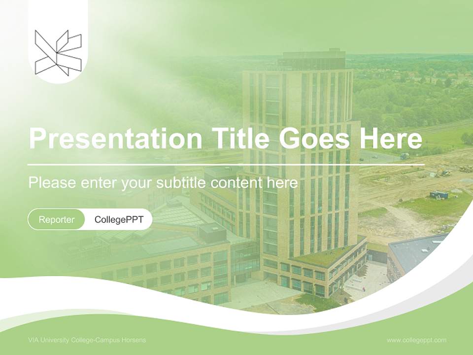 VIA University College-Campus Horsens Lecture Sharing and Networking Event PPT Template4:3 ratio PPT effect preview image4
