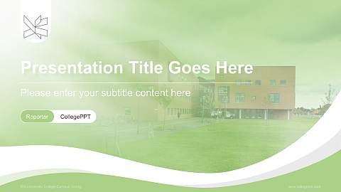 VIA University College-Campus Viborg Lecture Sharing and Networking Event PPT Template