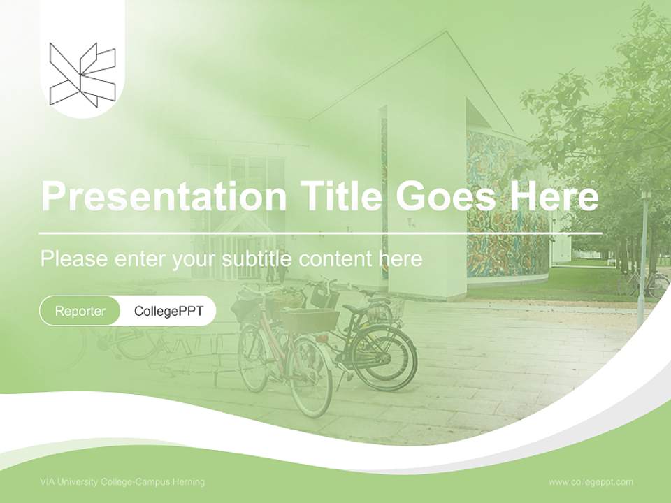 VIA University College-Campus Herning Lecture Sharing and Networking Event PPT Template4:3 ratio PPT effect preview image4