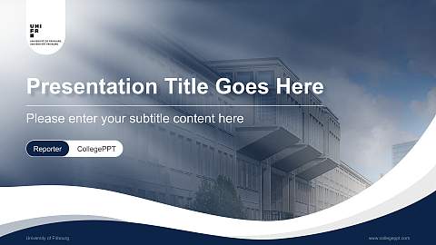 University of Fribourg Lecture Sharing and Networking Event PPT Template