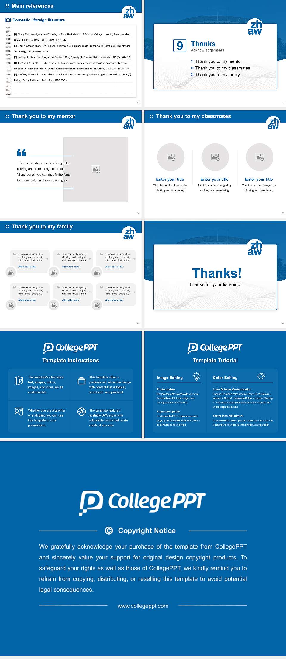 Zurich University of Applied Sciences – ZHAW Graduation Thesis Defense PPT Template4:3 ratio PPT effect preview image7