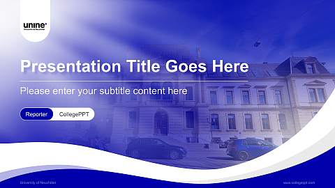 University of Neuchâtel Lecture Sharing and Networking Event PPT Template