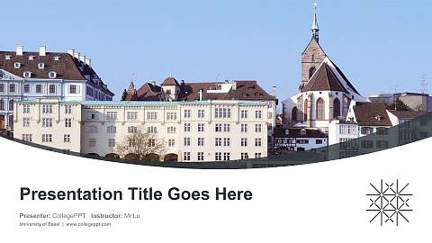 University of Basel Course/Courseware Creation PPT Template