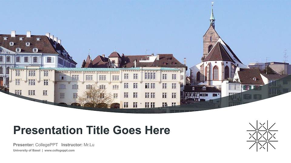 University of Basel Course/Courseware Creation PPT Template16:9 ratio PPT effect preview image