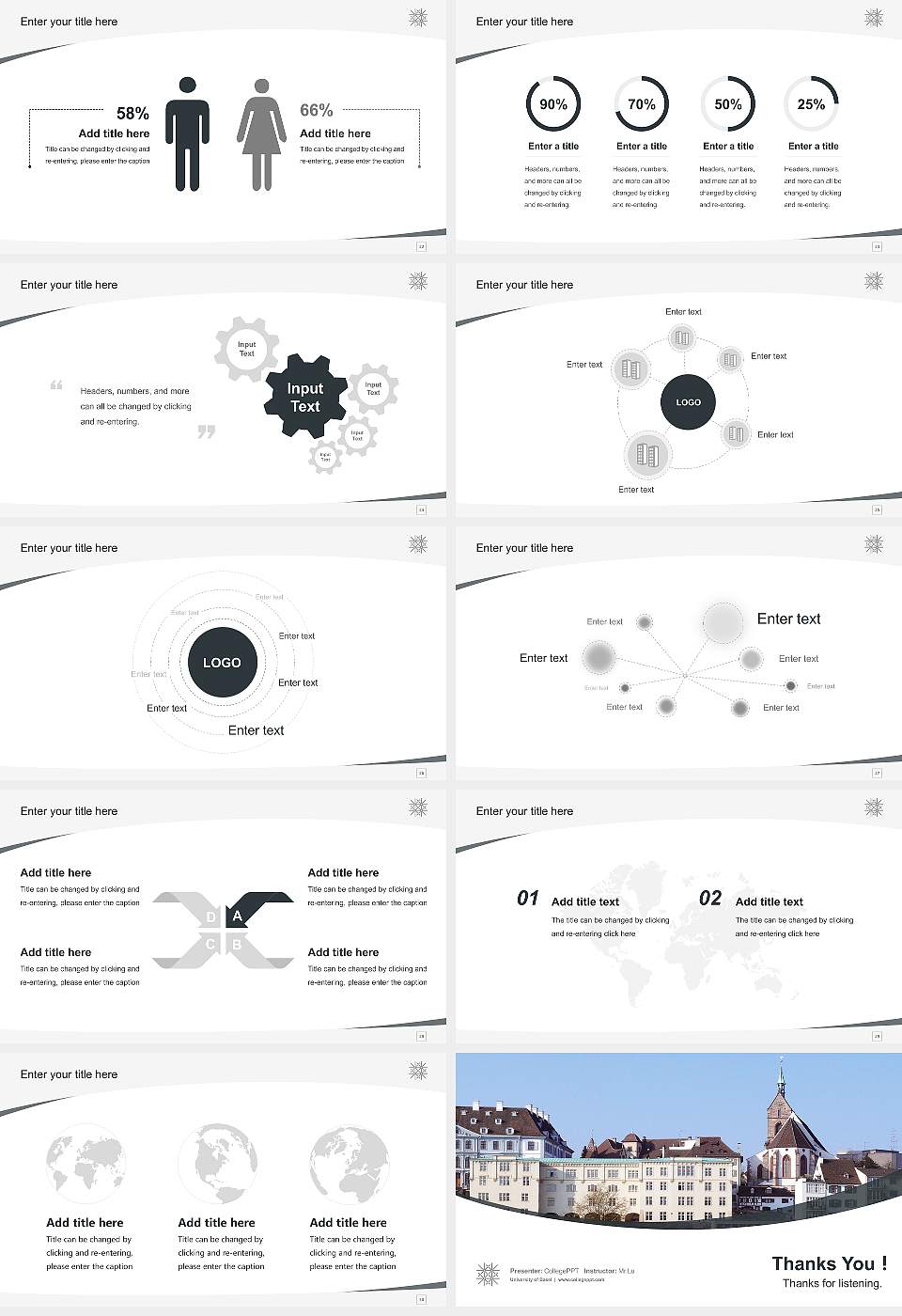 University of Basel Course/Courseware Creation PPT Template16:9 ratio PPT effect preview image4