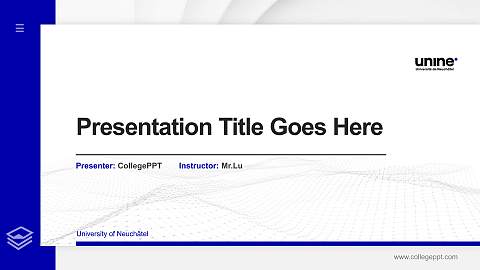 University of Neuchâtel Thesis Proposal/Graduation Defense PPT Template