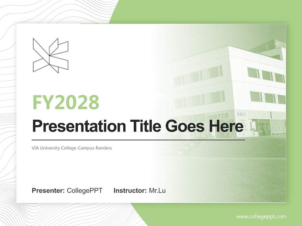 VIA University College-Campus Randers Academic Presentation/Research Findings Report PPT Template4:3 ratio PPT effect preview image5