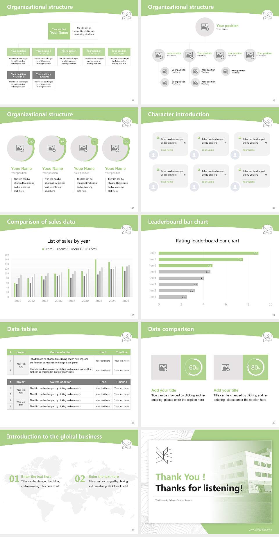 VIA University College-Campus Randers Academic Presentation/Research Findings Report PPT Template4:3 ratio PPT effect preview image4