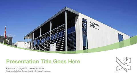 VIA University College-Campus Holstebro Course/Courseware Creation PPT Template