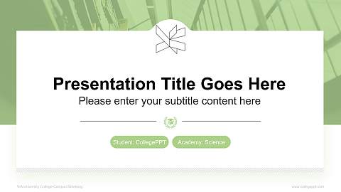VIA University College-Campus Silkeborg National Scholarship Defense PPT Template