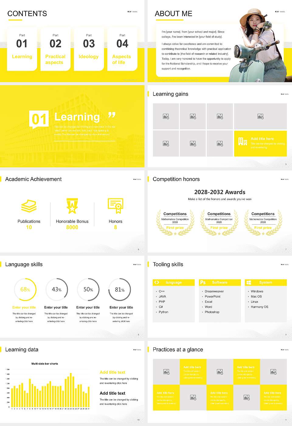University of Applied Sciences and Arts Northwestern Switzerland National Scholarship Defense PPT Template16:9 ratio PPT effect preview image2