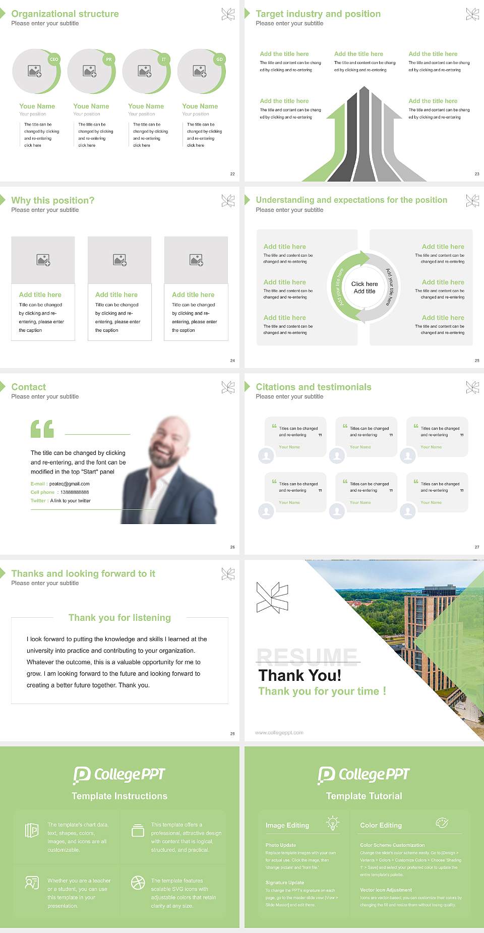 VIA University College-Campus Horsens Resume PPT Template4:3 ratio PPT effect preview image4