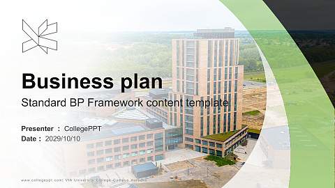 VIA University College-Campus Horsens Competition/Entrepreneurship Contest PPT Template