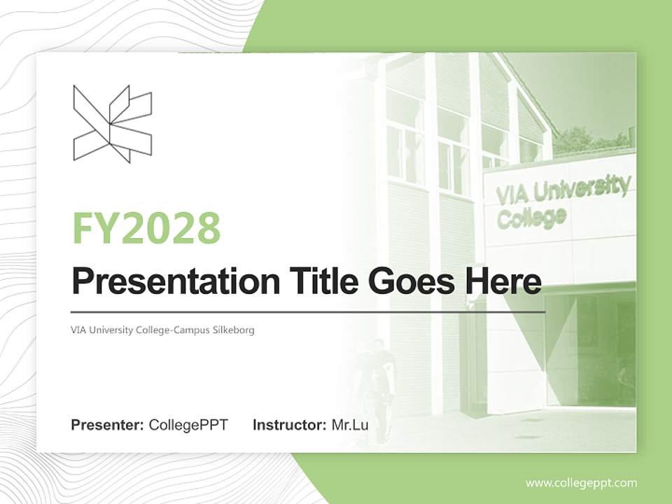 VIA University College-Campus Silkeborg Academic Presentation/Research Findings Report PPT Template4:3 ratio PPT effect preview image5