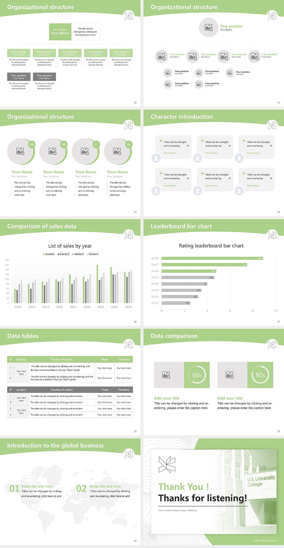 VIA University College-Campus Silkeborg Academic Presentation/Research Findings Report PPT Template4:3 ratio PPT effect preview image4