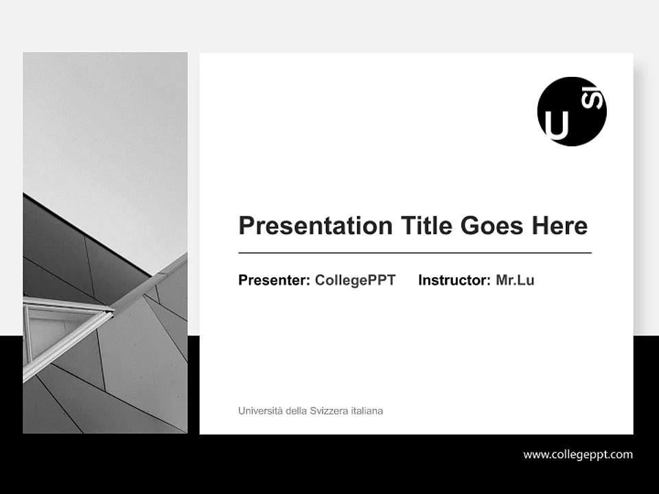 Università della Svizzera italiana General PPT Template4:3 ratio PPT effect preview image6