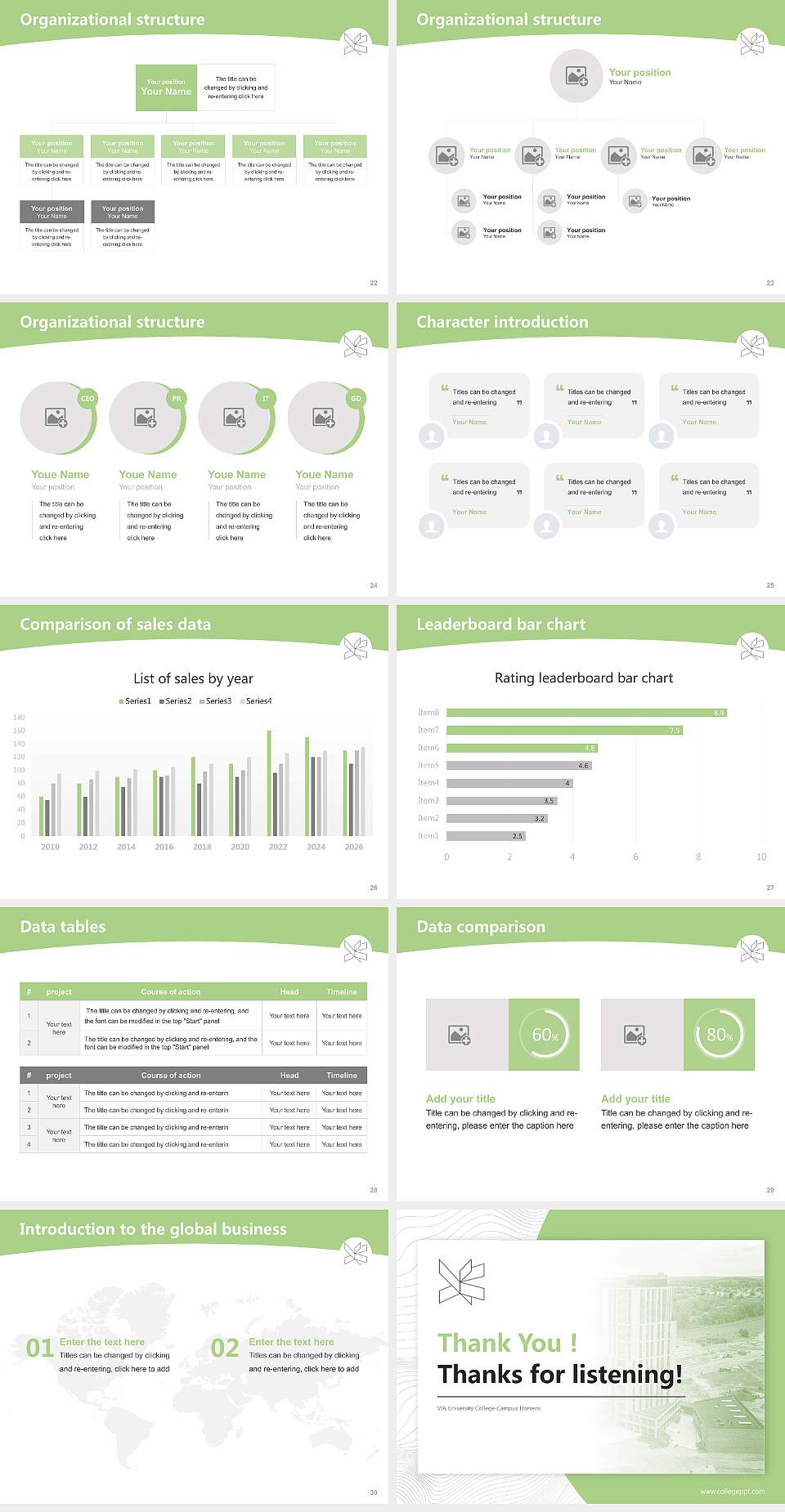 VIA University College-Campus Horsens Academic Presentation/Research Findings Report PPT Template4:3 ratio PPT effect preview image4