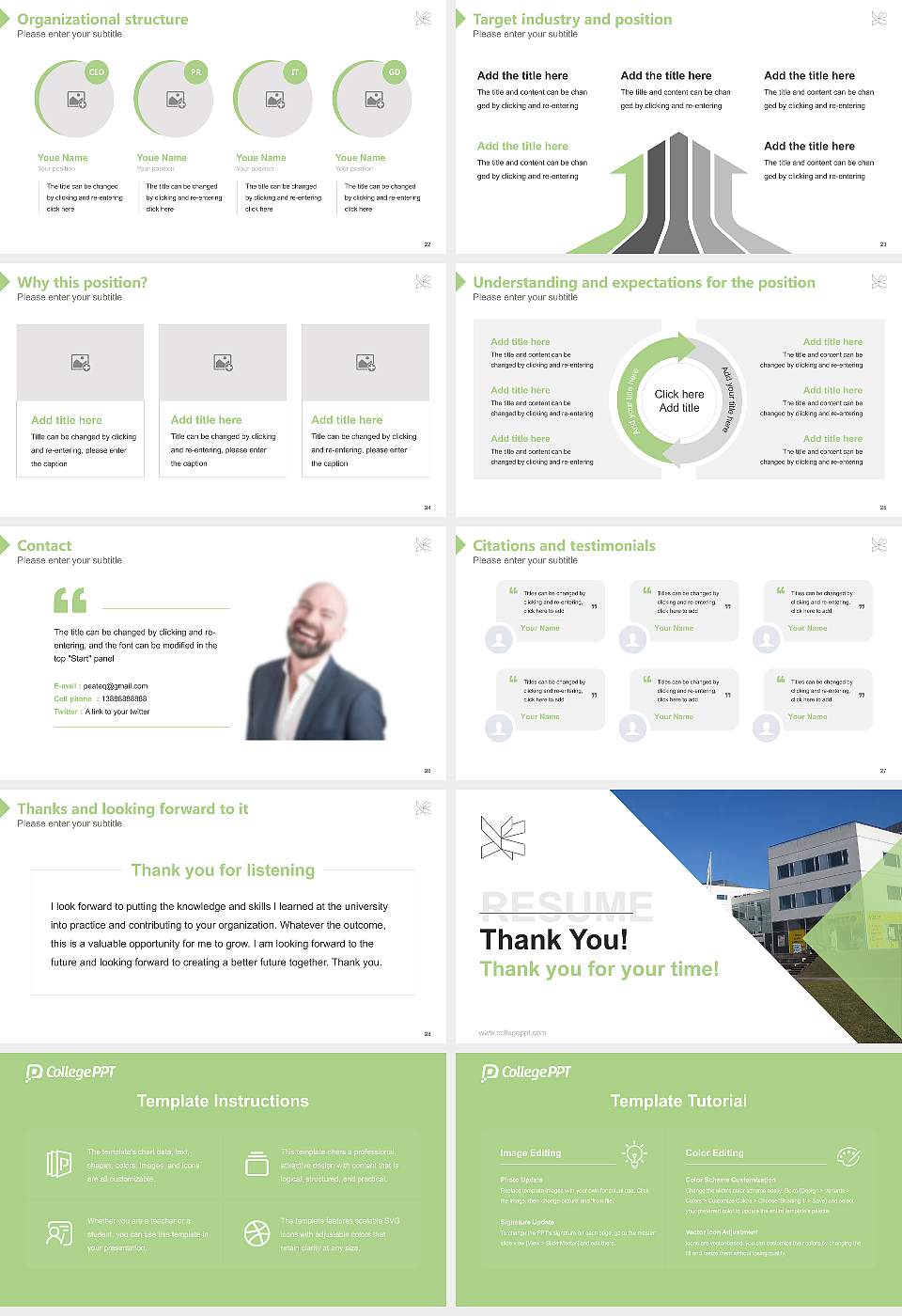 VIA University College-Campus Randers Resume PPT Template16:9 ratio PPT effect preview image4