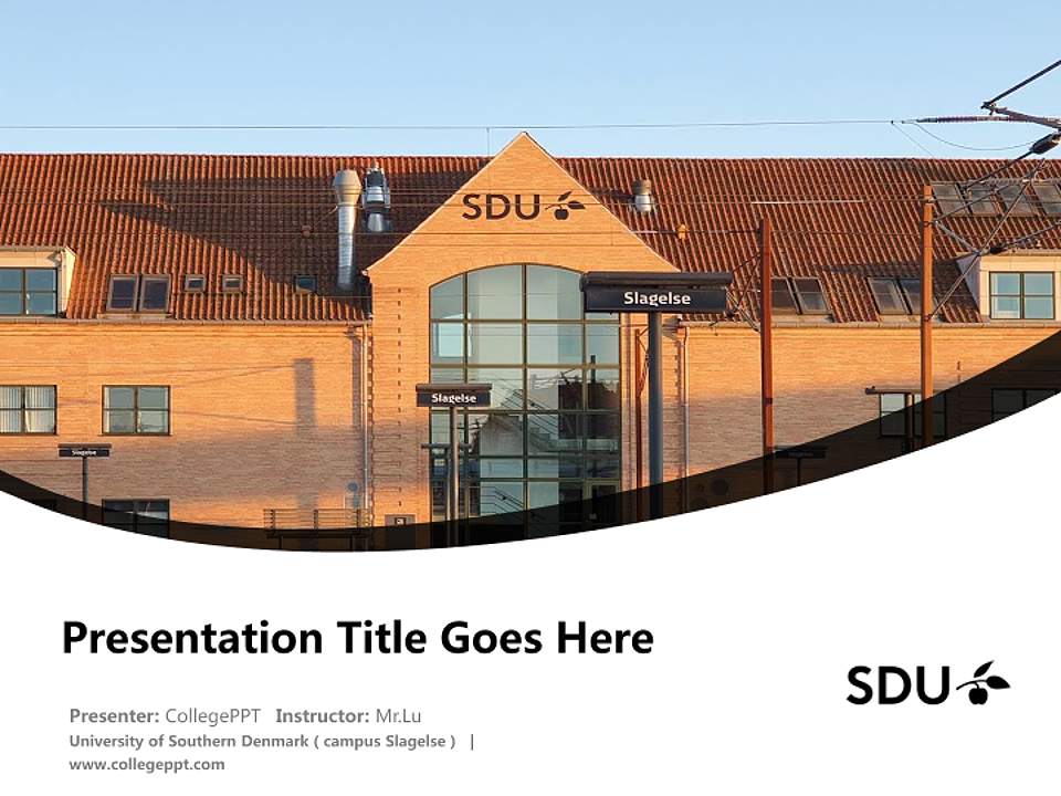 University of Southern Denmark（campus Slagelse） Course/Courseware Creation PPT Template4:3 ratio PPT effect preview image5