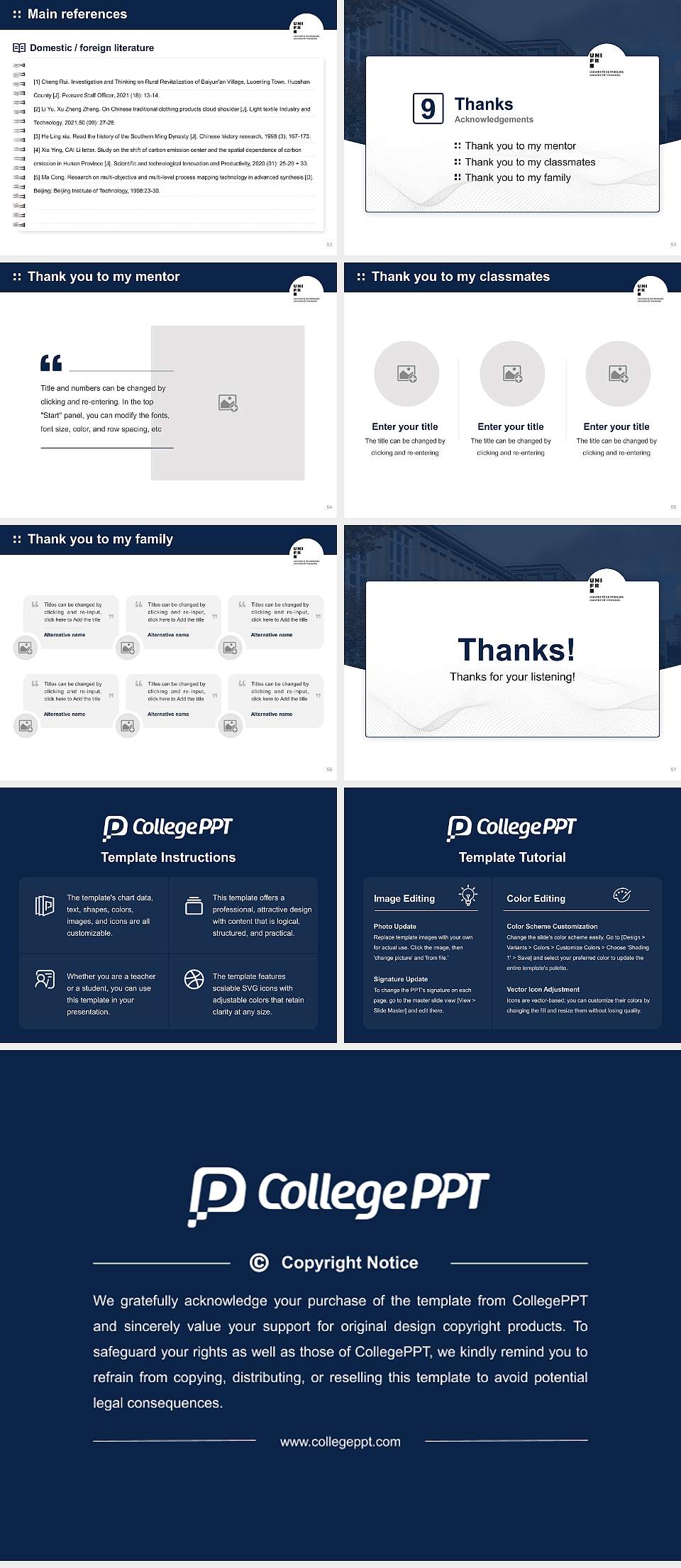 University of Fribourg Graduation Thesis Defense PPT Template4:3 ratio PPT effect preview image7