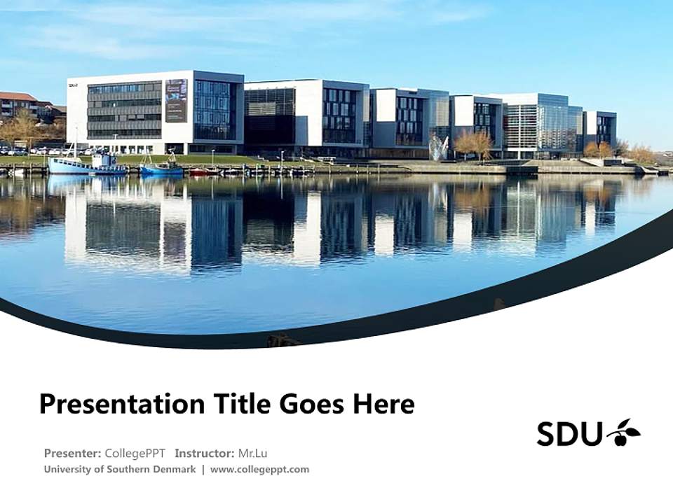 University of Southern Denmark Course/Courseware Creation PPT Template4:3 ratio PPT effect preview image5