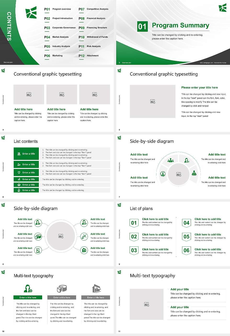 University of St. Gallen Competition/Entrepreneurship Contest PPT Template16:9 ratio PPT effect preview image2