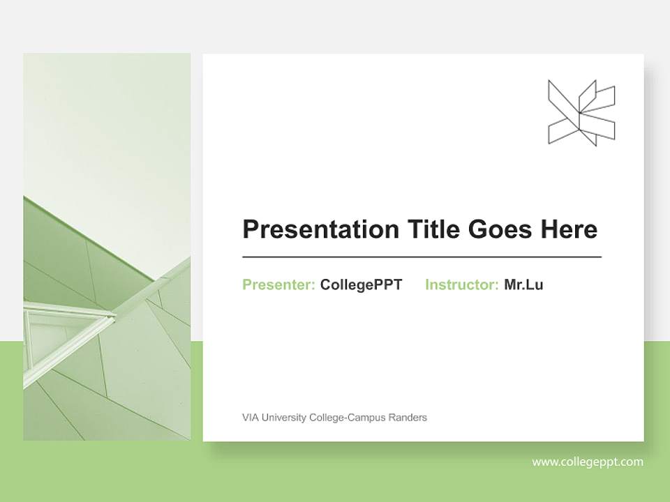 VIA University College-Campus Randers General PPT Template4:3 ratio PPT effect preview image6