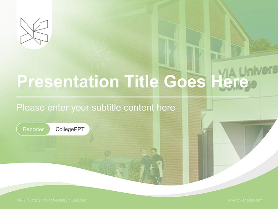 VIA University College-Campus Silkeborg Lecture Sharing and Networking Event PPT Template4:3 ratio PPT effect preview image4