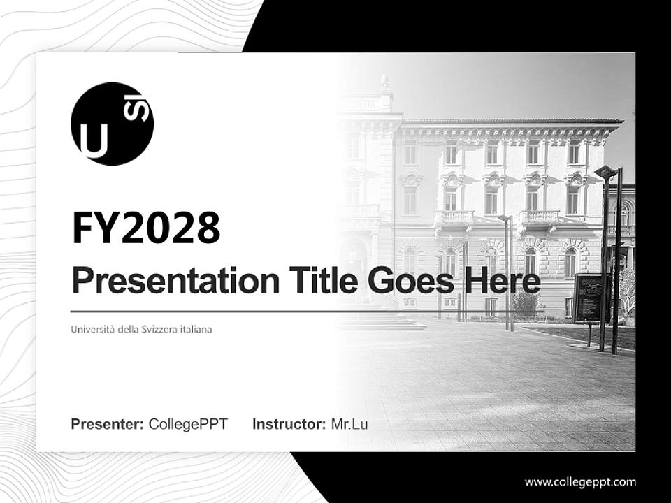 Università della Svizzera italiana Academic Presentation/Research Findings Report PPT Template4:3 ratio PPT effect preview image5