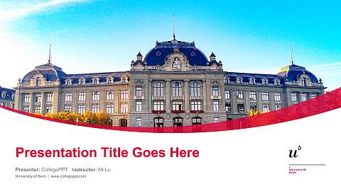 University of Bern Course/Courseware Creation PPT Template