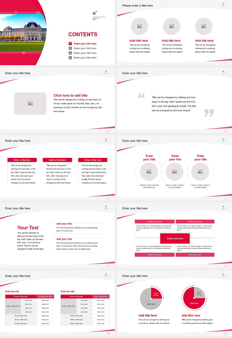 University of Bern Course/Courseware Creation PPT Template16:9 ratio PPT effect preview image2