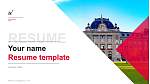 University of Bern Resume Templat PPT